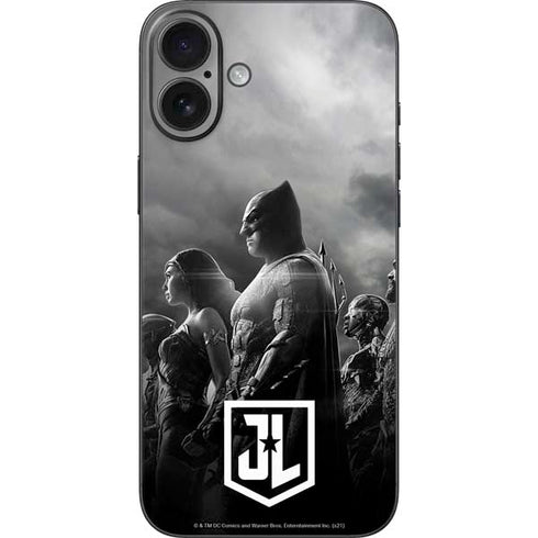 The Justice League (2017) Profile Characters Poster iPhone 16 Plus Skin